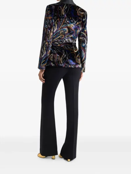 Sacou Etro cu model paisley negru