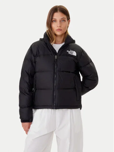 The North Face Пухено яке Retro Nuptse черен