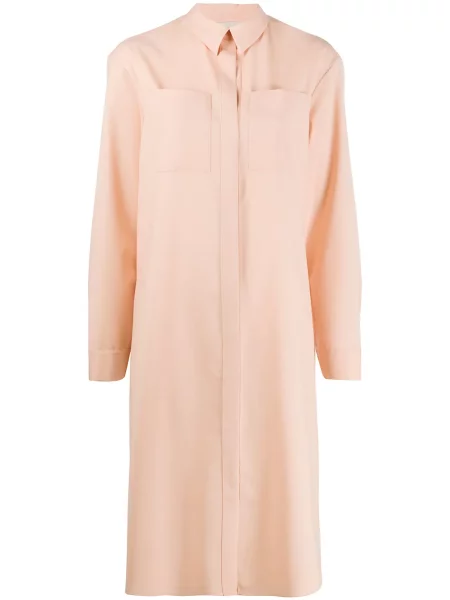Rochie tip cămașă Maison Rabih Kayrouz de costum roz