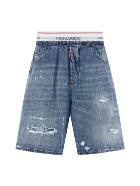 Bermudy Dsquared2 niebieskie