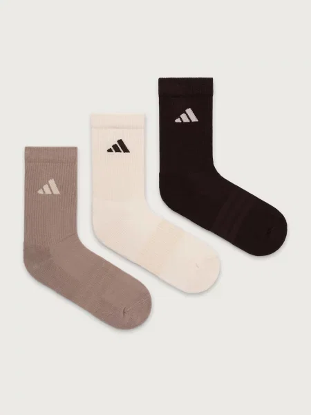 ADIDAS PERFORMANCE Športové ponožky Ess béžová / mokka / tmavohnedá hnedá