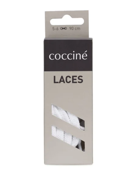 Coccine Връзки за обувки SZNUROWADŁA 90 cm P7 BAWEŁNIANE v.AZ бял
