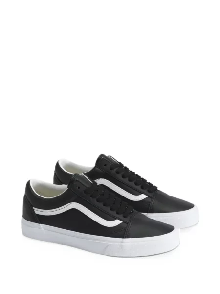 Sneakerși Vans Old Skool din piele negru