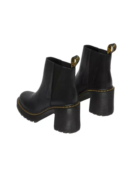 Sztyblety Dr. Martens skórzane dzwony czarne