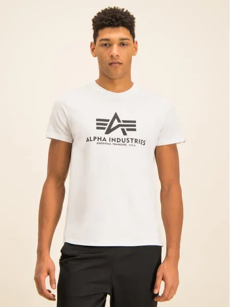 Тениска Alpha Industries бяло