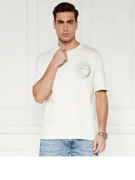 CALVIN KLEIN JEANS Tricou CIRCLE FREQUENCY maro