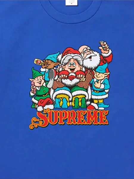 Tricou Supreme cu imagine albastru