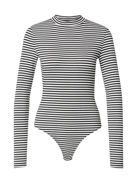 ABOUT YOU Tricou body Matthea negru alb