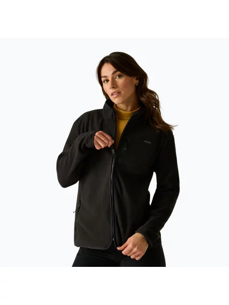 Bluză fleece pentru femei REGATTA Frankie Full Zip black negru