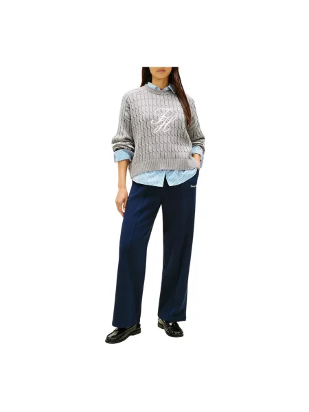 Pantaloni Tommy Hilfiger albastru