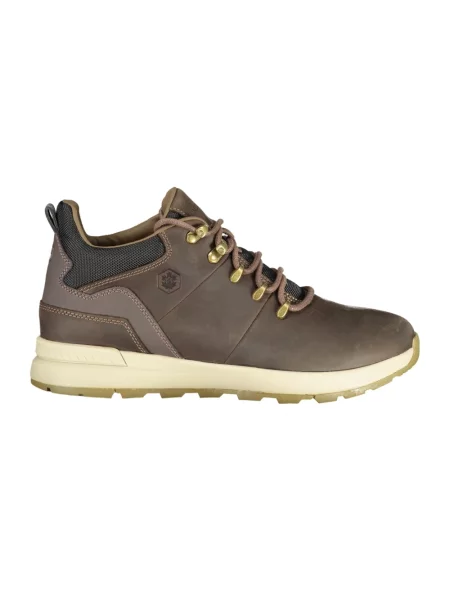 Buty do kostki Lumberjack skórzane brązowe