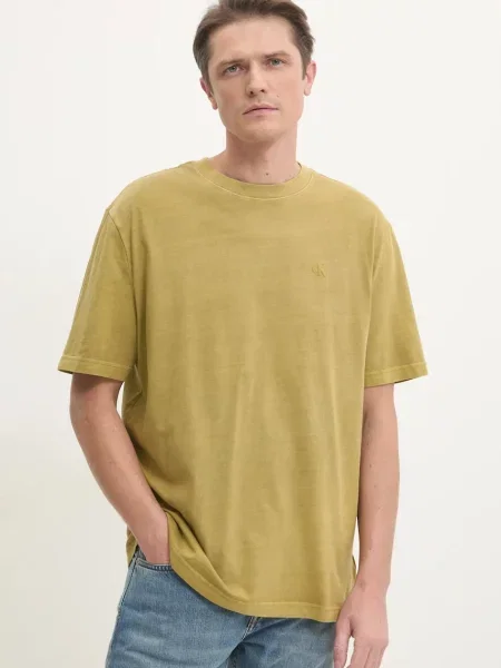 Tričko Calvin Klein Jeans zelená