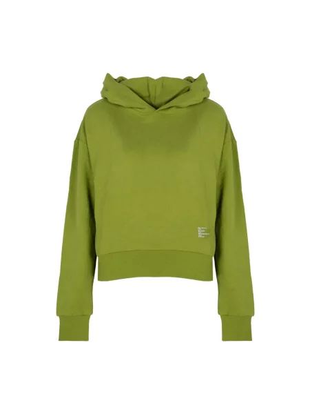 Bluza z kapturem Patrizia Pepe z kapturem zielona