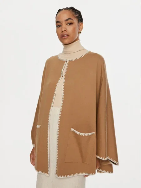 Luisa Spagnoli Пончо Meglio черен