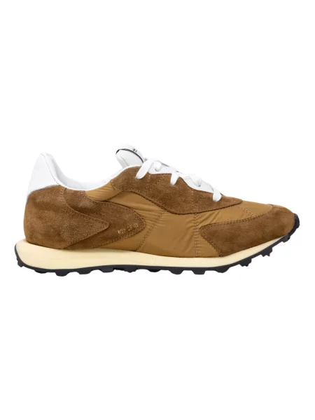 Buty do biegania Run Of skórzane do biegania brązowe