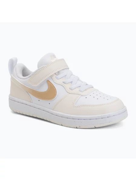 Încălțăminte pentru copii Nike Court Borough Low white/chalk/white/shimmer alb
