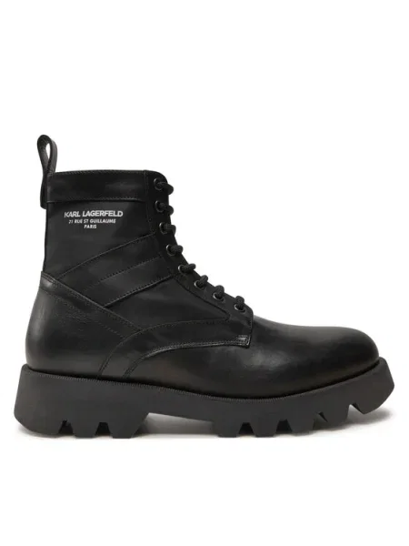 Кожени туристически обувки Karl Lagerfeld Terra черно