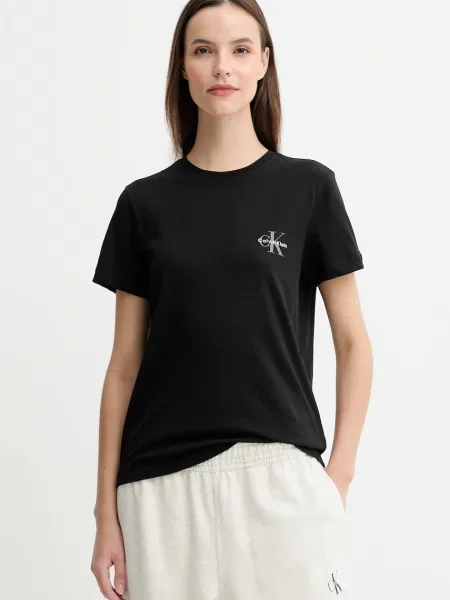 Тениска Calvin Klein Jeans дамска бяло