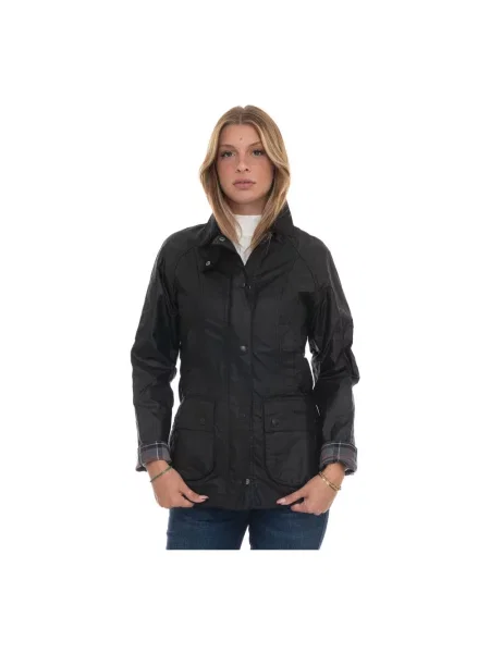 Woskowana kurtka Barbour czarna