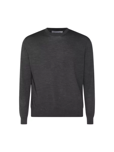 Sweter Malo wełniany szary