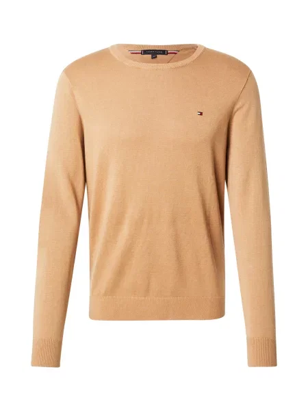 TOMMY HILFIGER Pulover Essential maro deschis bej