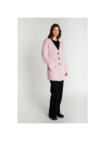 Dzianinowy sweter Rue De Femme różowy
