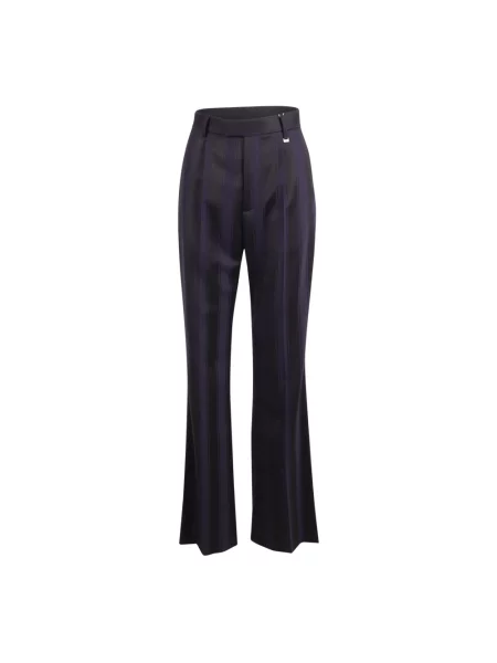 Spodnie Vivienne Westwood w paski z paskiem niebieskie
