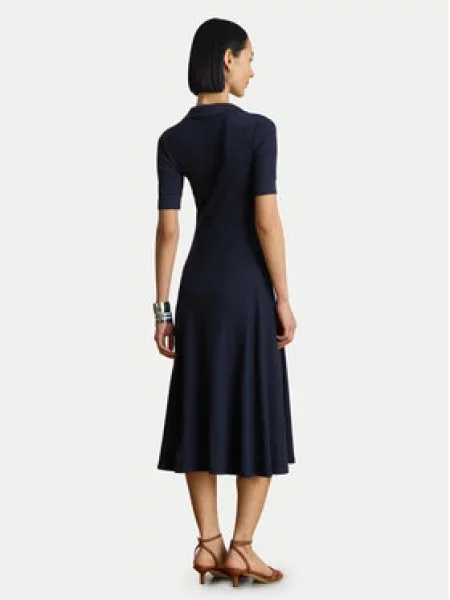 Lauren Ralph Lauren Pletené šaty námornícka modrá