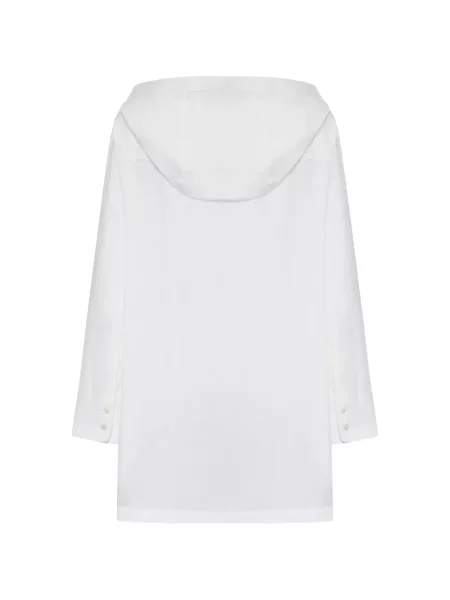 Geacă 's Max Mara cu glugă alb