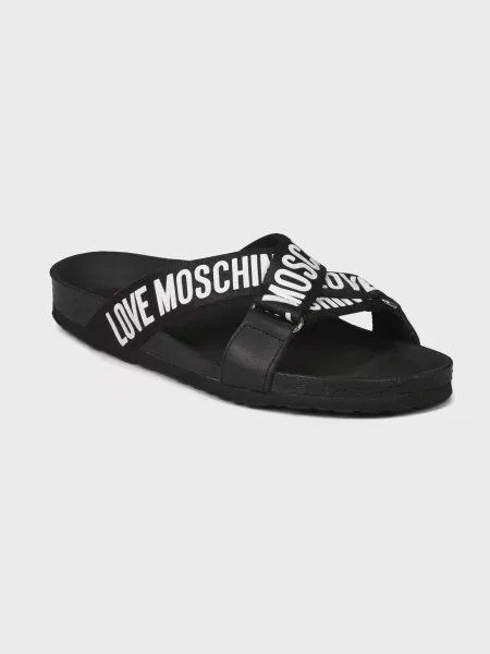 Шлепанцы Love Moschino черные