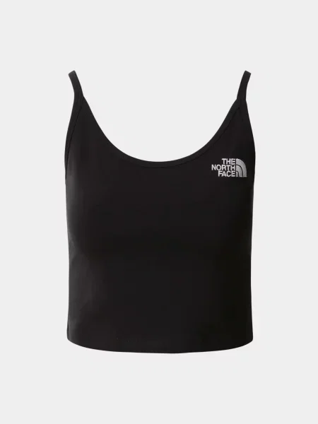 Майка The North Face W SIMPLE DOME SLIM CROP TANK бавовна/еластан чорний