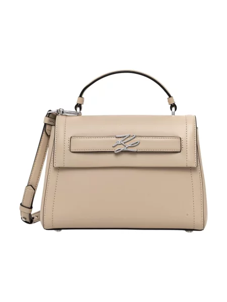 Karl Lagerfeld torebka K/AUTOGRAPH beżowa