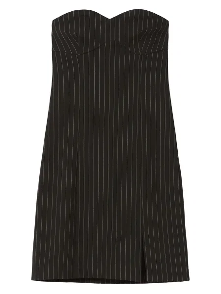 Bershka Rochie negru alb
