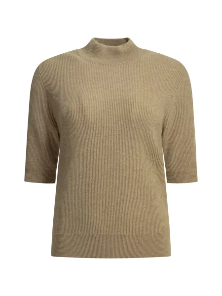 Scurt pulover Brunello Cucinelli maro