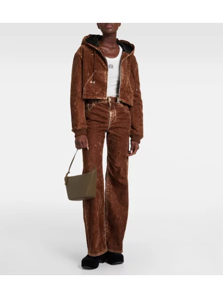 Geanta de piele Loewe din piele verde