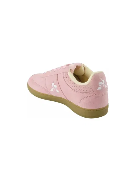Pantofi derby Le Coq Sportif din piele de căprioară roz