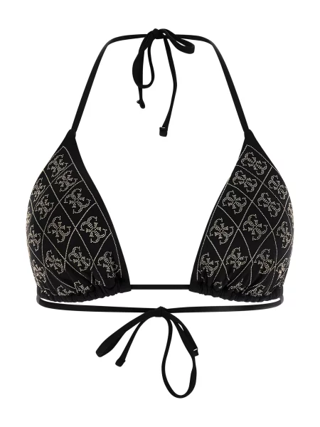 GUESS Sutien costum de baie DIANE auriu negru