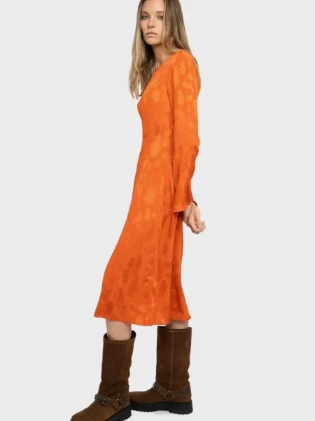 Шовкова сукня Zadig&voltaire помаранчева