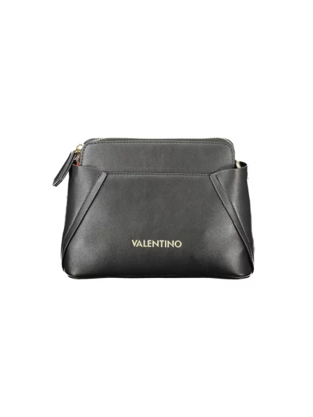 Lniana torebka Valentino Bags czarna