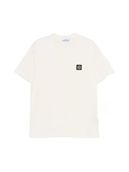 Koszulka Stone Island z kamieniami biała