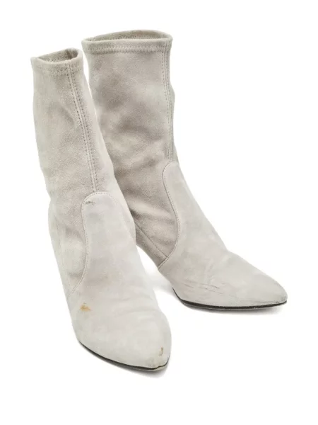 Botine Stuart Weitzman din piele de căprioară gri