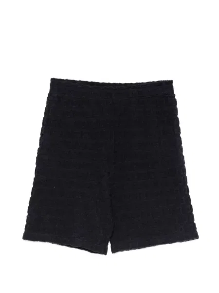 Pantaloni scurți Sandro cu imprimeu geometric din jacard albastru