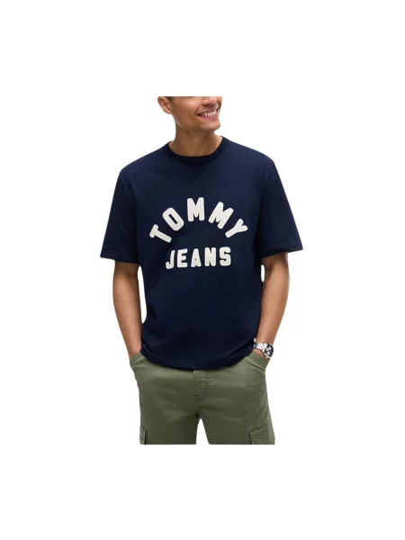 Koszulka Tommy Hilfiger klasyczna niebieska