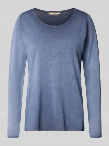 Longsleeve z okrągłym dekoltem Smith And Soul granatowa