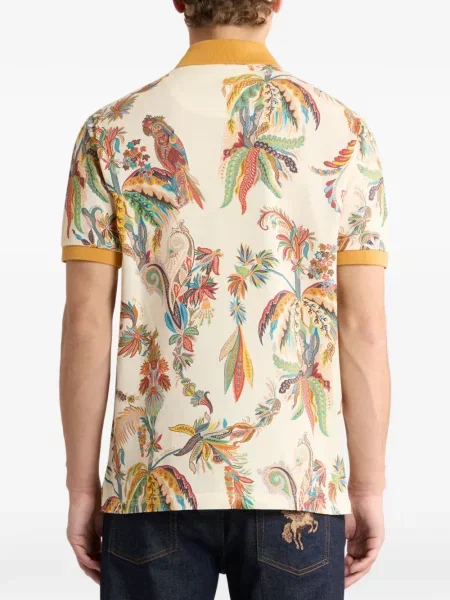 Tricou polo Etro galben
