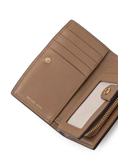 Portofel Michael Michael Kors din piele cu imagine cu model floral alb