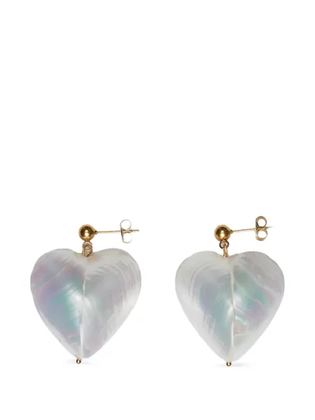 Cercei Labelled Jewellery cu motiv cu inimi auriu