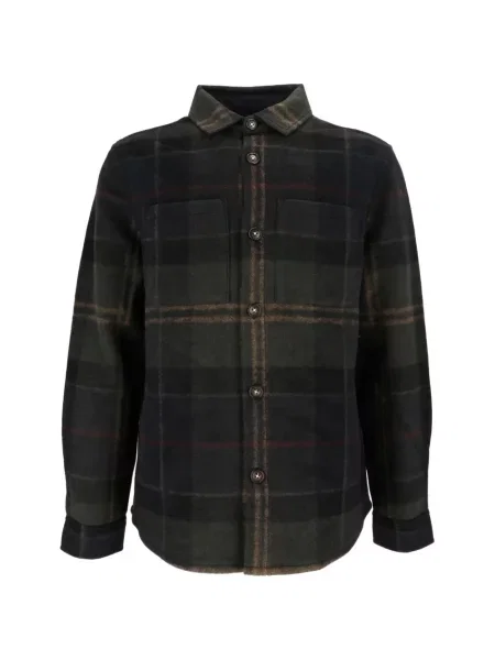 Карирана риза Barbour зелено
