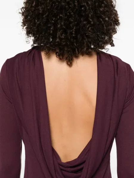 Rochie maxi Stephane Rolland de costum violet