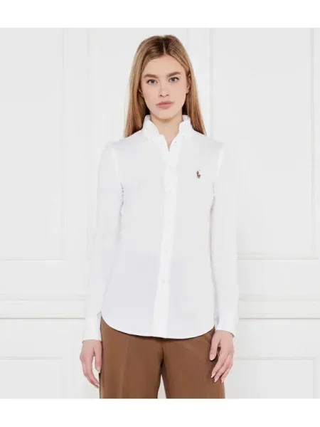 POLO RALPH LAUREN Cămașă Koszula Heidi | Slim Fit alb